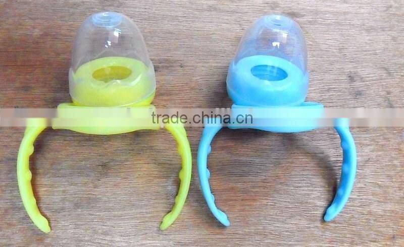 Economic and durable standard neck baby drinking bottle with straw
