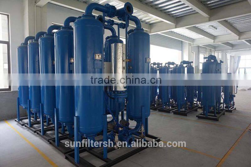 65m3/min,2295CFM industrial heated desiccant air dryer for PDP -40~-70