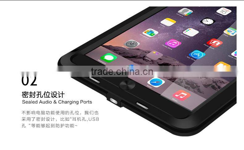 2016 Lovemei Original Powerful Metal Protective Case For iPad Air 2