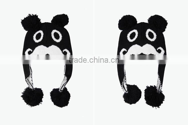 2014 winner funny beanie hat for gril with top ball