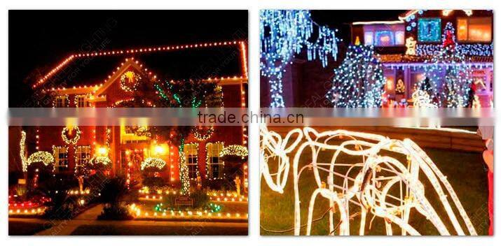 IP68 Waterproof for Outdoor Use 12V Orange LED Rope Light