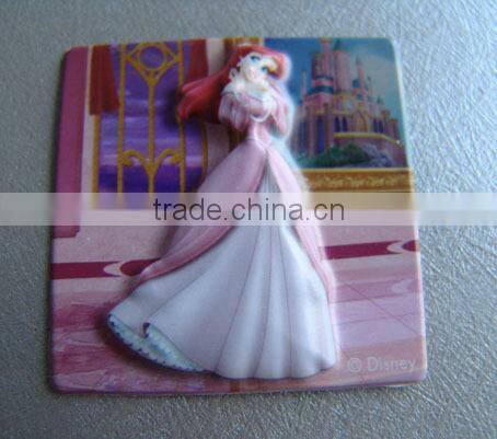 China Custom Shape Kids Cute Cartoon PVC 3D Bump sticker for gift