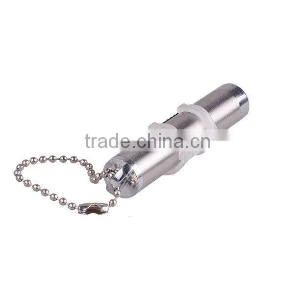 TP-302 White and Laser Light Aluminum LED Flashlight Keychain