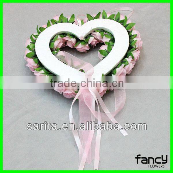 new style heart shape artificial wedding garland for decoration
