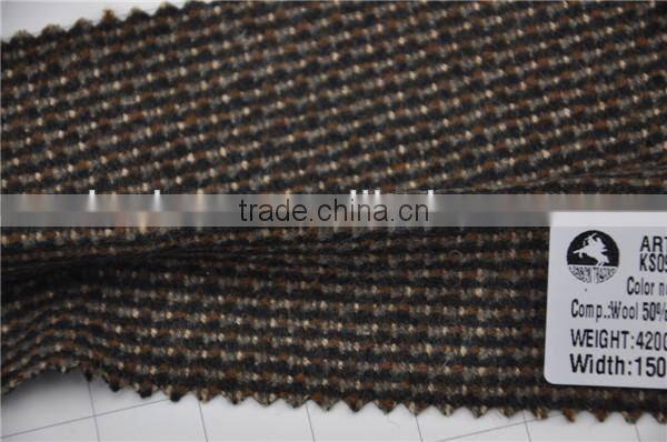 Hot sell high quality wool viscos nylon blend woolen fabric for fashion coat