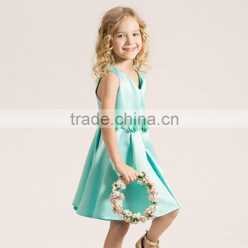 latest Anti-Wrinkle baby girl wedding dress school party