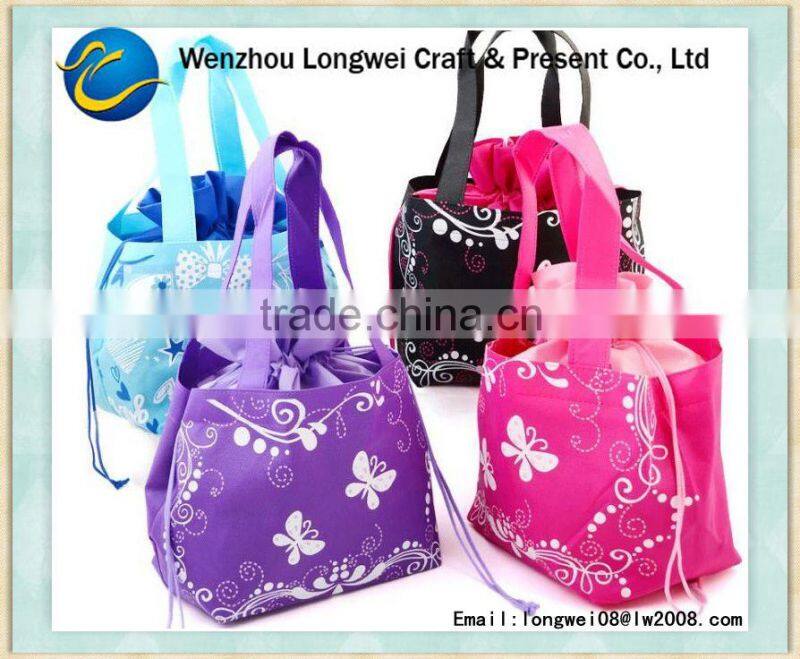 iron man nonwoven drawstring canvas shopping bag