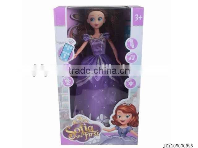 Hot sale lovely electric dancing girl doll with music