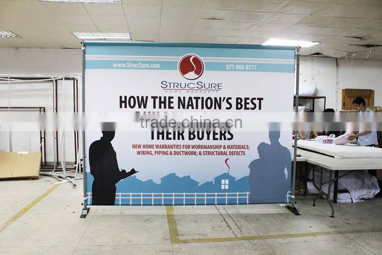 Horizontal banner stand