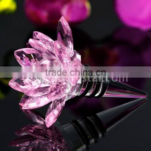 Golf shape crystal bottle stopper, wine stoppers for small crystal gift