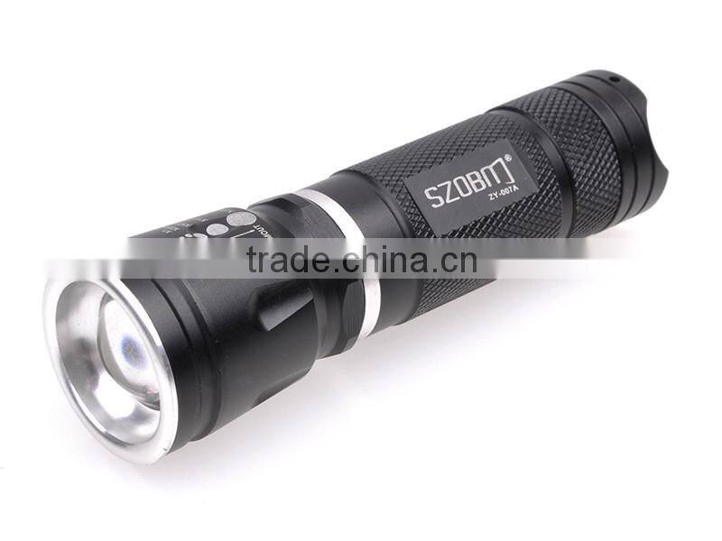 Zoom Focusing Q5 LED Flashlight for Hunting Hot selling