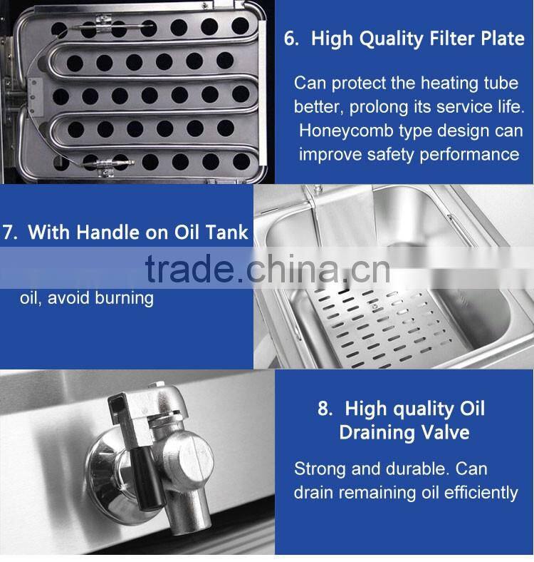 Factory Price 10L Single Tank Fryer For Sale Industrial Air Gas fryer