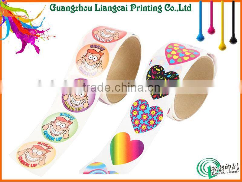 Eco-friendly adhesive sticker print sticker vinyl sticker with customized printting