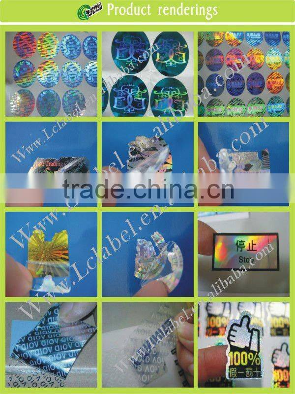 fancy and self-adhesive label laser sticker