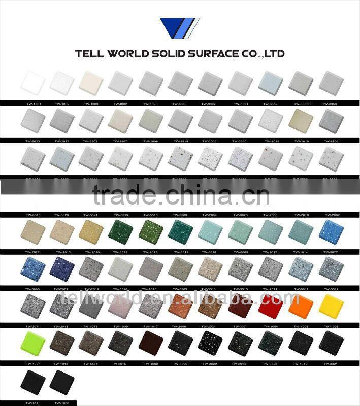 Master black series corain solid surface commercial counter top salad bar