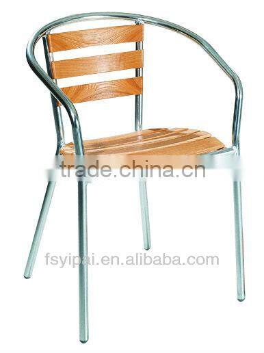 aluminum wooden bar chairs YC049