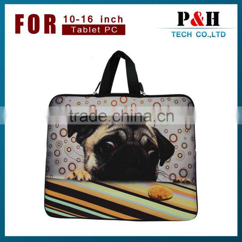 Wholesale Durable Waterproof Blue Neoprene laptop bags with handles