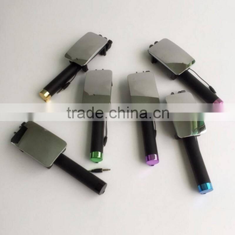 2015 new product Wireless Extendable colorful selfie stick with shutter
