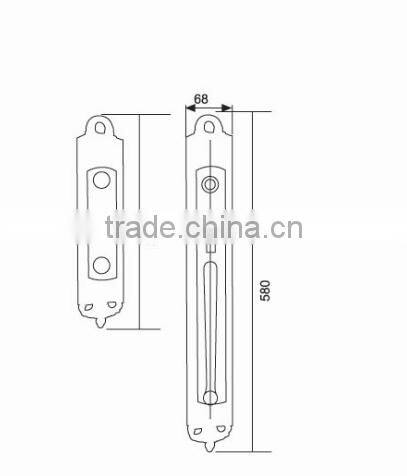 External Pull handle Main Door Lock Entry Set American Profile Cylinder Lock