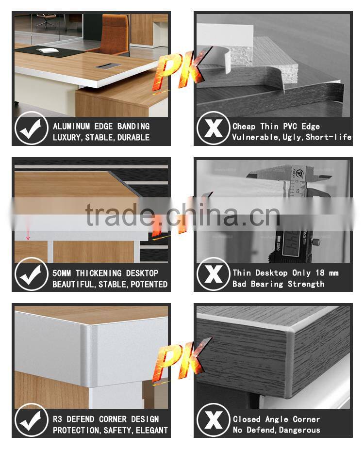 2016 Newest Design High End Modern American Simple Style Office Furniture Boss Office Director/CEO Use Manager Executive Desk