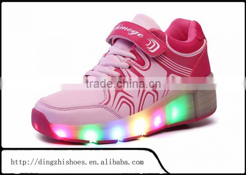 2015 Hot selling shining sport shoes with heel running shoes fashion sport shoes