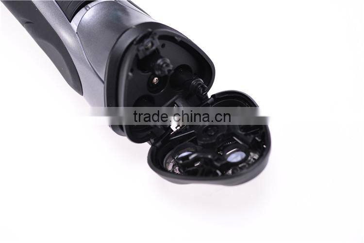 Triple head retotary electric shaver