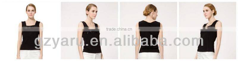 Joker black chiffon small vest