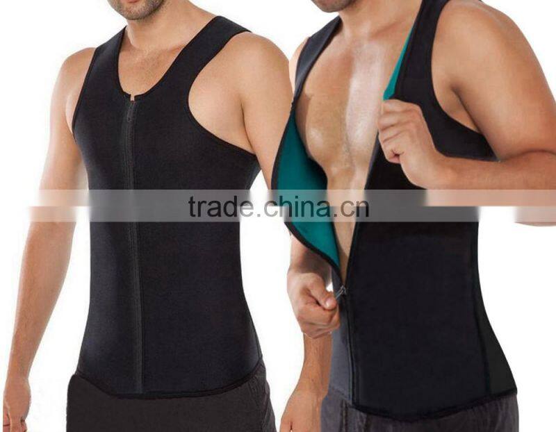 Men's Slimming Body Waist Suit Vest Hot Neoprene Sauna Body Shapers