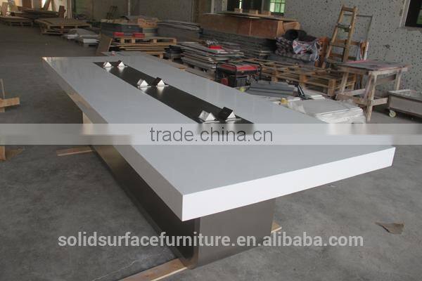 Tell World corian solid surface conference table photos