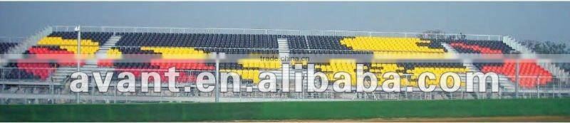 Fixed durable stadium school use metal bleacher system