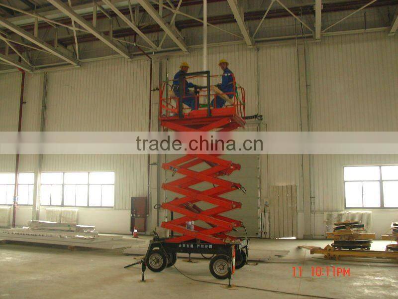four-wheel mobile hydraulic scissor lift platform