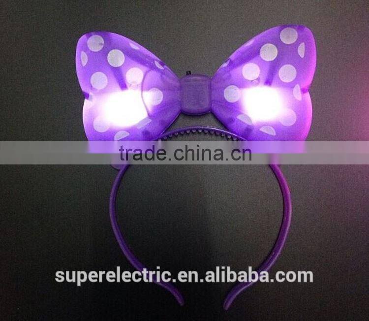 Made in china high quality wholesale cheap hair band led light hair pin
