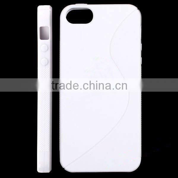 For iphone 5 black S-line Gel silicon Case Rubber Skin Tpu Cover