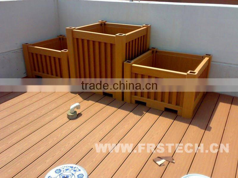 Alibaba China Wood Plastic WPC Plant Pot Wholesale