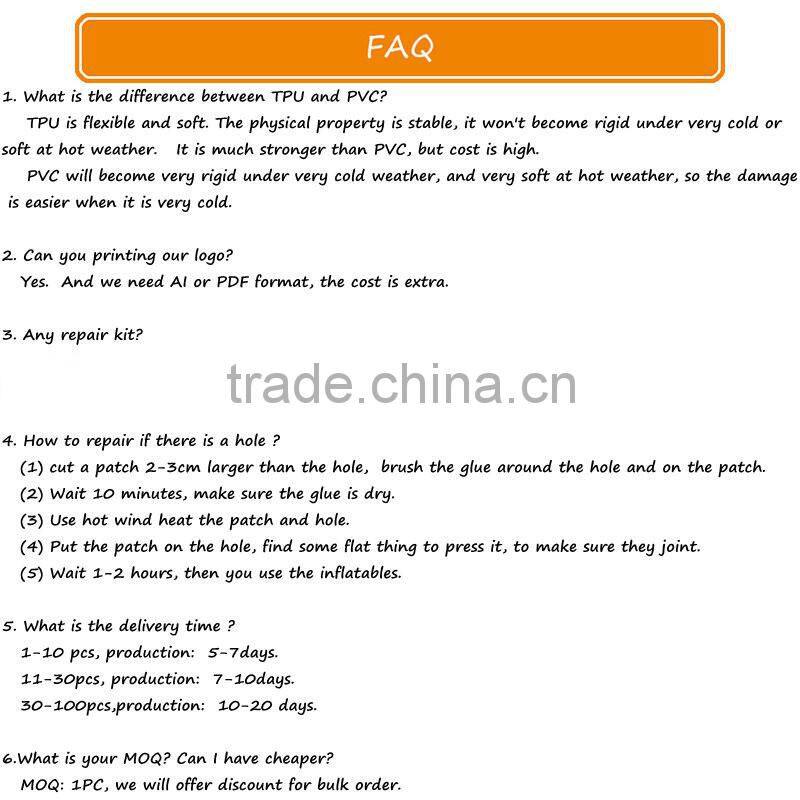 palm tree 0.6mm pvc heated inflatable pool