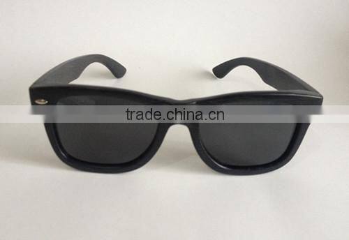 Meiaoqi Black bamboo polarized Pure handmade retro sunglasses for men