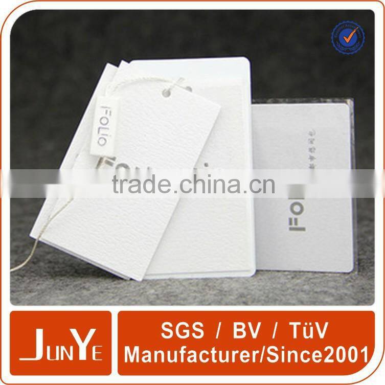 fancy paper embossing clothing paper label hang tags