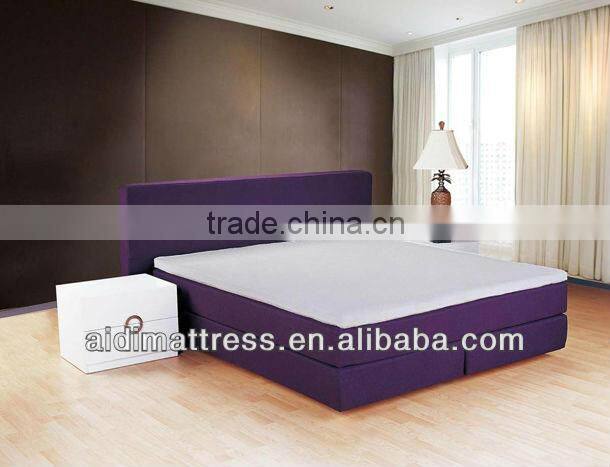 Modern and Fashion purple fabric Deluxe Soft Bed