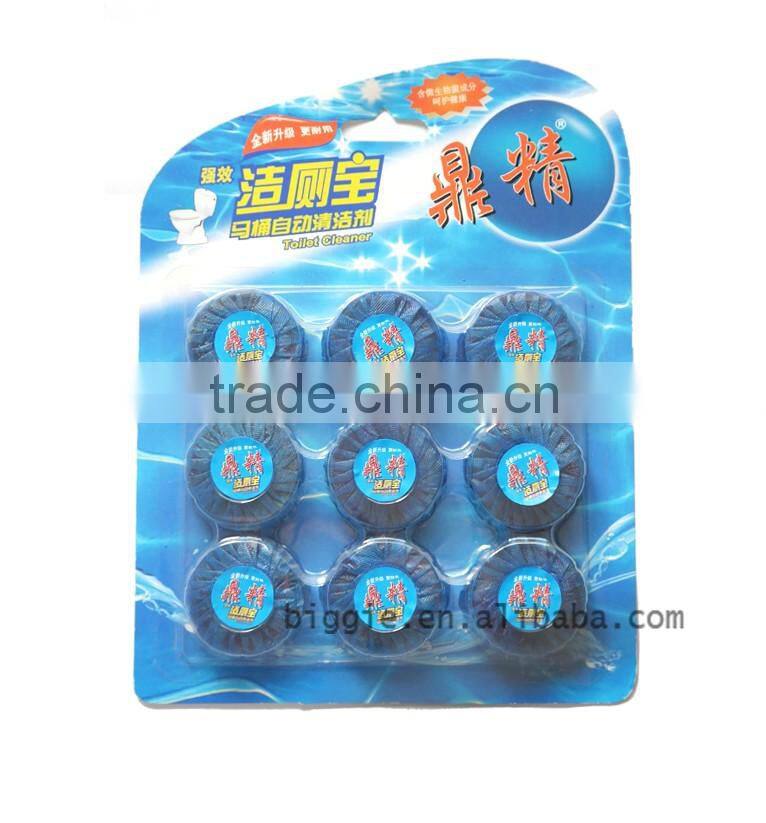 4pcs eco-friendly figure aroma blue solid toilet dedodorant cleaning blocks