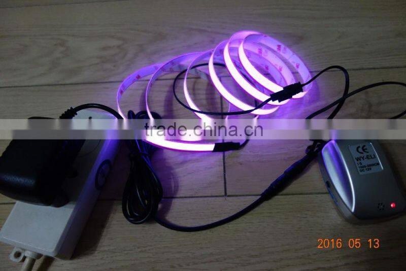 AC110V-240V Sound control Inverter lighting decoration Blue 1500mmX10mm EL tape