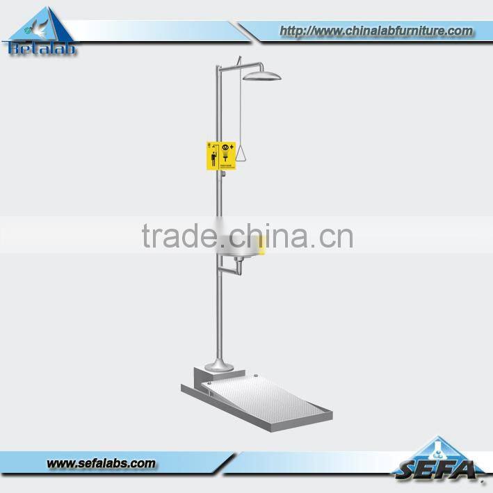 Lab equipment emergency shower/ safety shower and eye wash