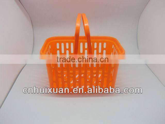 Supermarket plastic carry shopping basket