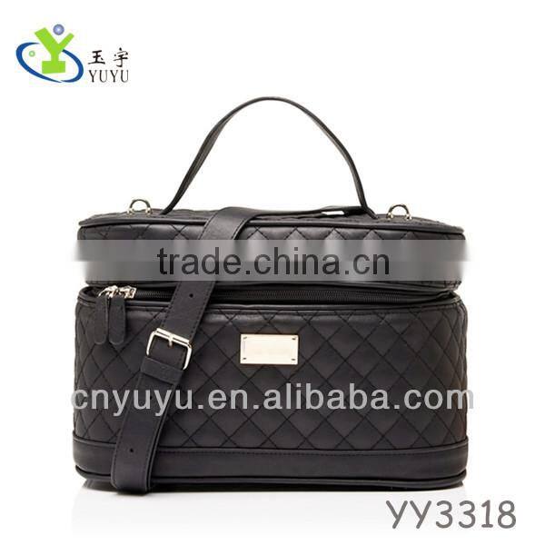 Makeup case sewing semi PU high-end Cosmetic Case