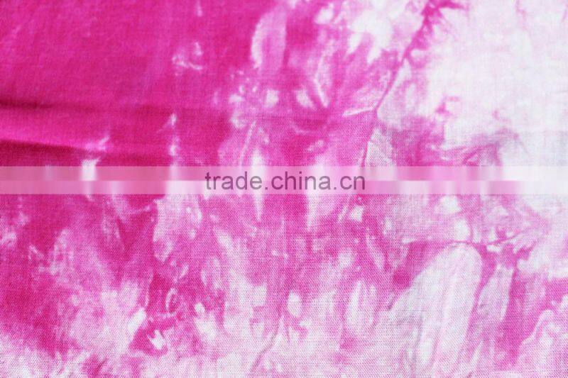plain woven viscose tie dye rayon fabric