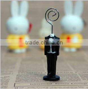 Birde and bridegroom place card holder wedding favor