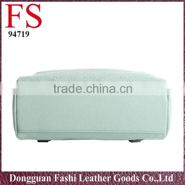 Fashion korean style Green backpack, girls pu backpack bags