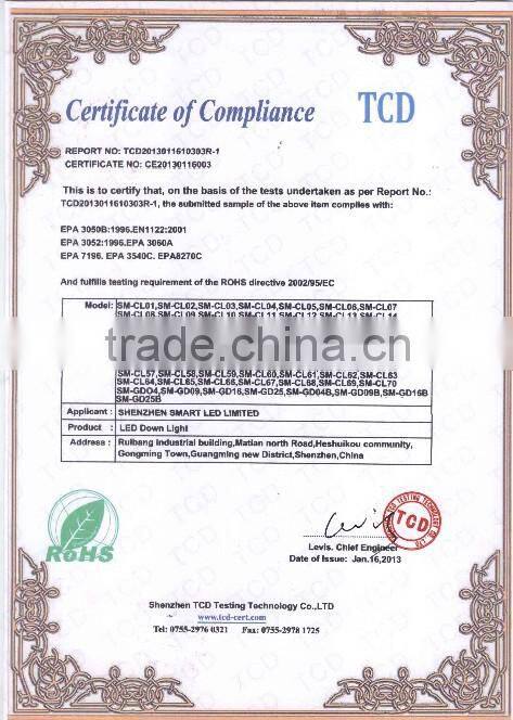 LED Downlight High Power 9W with ThreeYears Warranty