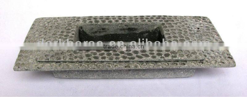 Outdoor Decorative Stone Flower Planter Set