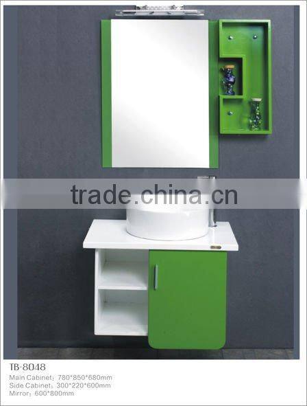 cheap price simple white corner bathroom cabinet