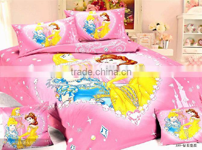 100%cotton bedding set,princess duvet cover